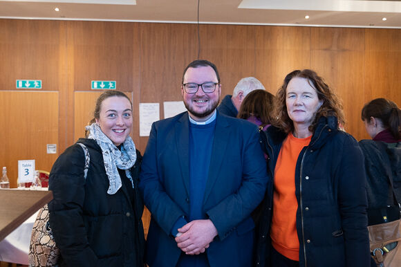 At the first of a series of workshops with primary school teachers and priests are Triona Murphy and Maria Daly, teachers at Kealkill NS and Fr. Ben Hodnett CC of the family of parishes around Bantry.