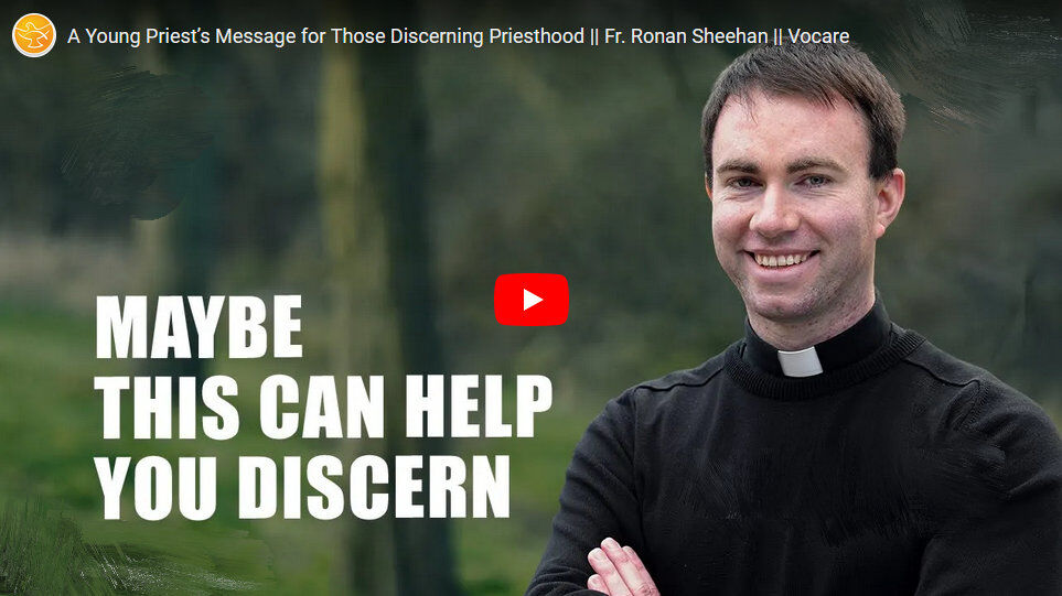 A video of Fr Ronan's vocation story