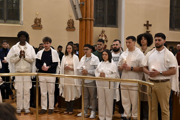 7 adults were baptised at the Easter Vigil in the Cathedral