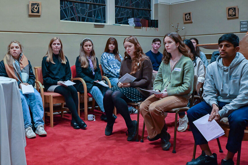 Both groups gathered for Compline after each session