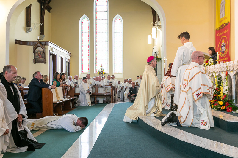 The Ordination to Priesthood of Fr Ronan Sheehan at St. John the Baptist Church, Newcestown, by BIshop Fintan Gavin, Bishop of Cork and Ross. (Photo: Peter Pietrzak)