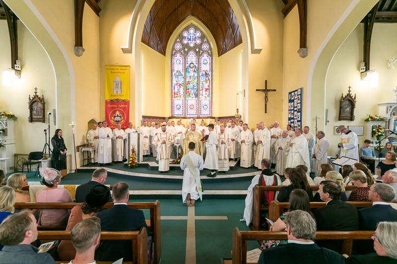 The Ordination to Priesthood of Fr Ronan Sheehan at St. John the Baptist Church, Newcestown, by BIshop Fintan Gavin, Bishop of Cork and Ross. (Photo: Peter Pietrzak)