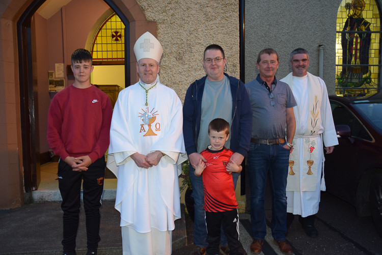 Images taken at Ballingeary during Bishop Fintan's pastoral visit to Uibh Laoire parish (pic. Nóirín Uí Thuama)