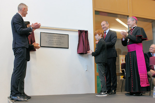 St. Columba's Boys National School in Douglas is Blessed and Officially Opened