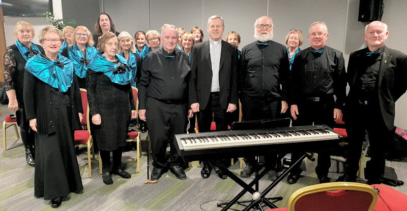 Bishop Fintan with Cork Retired Teachers Choir
