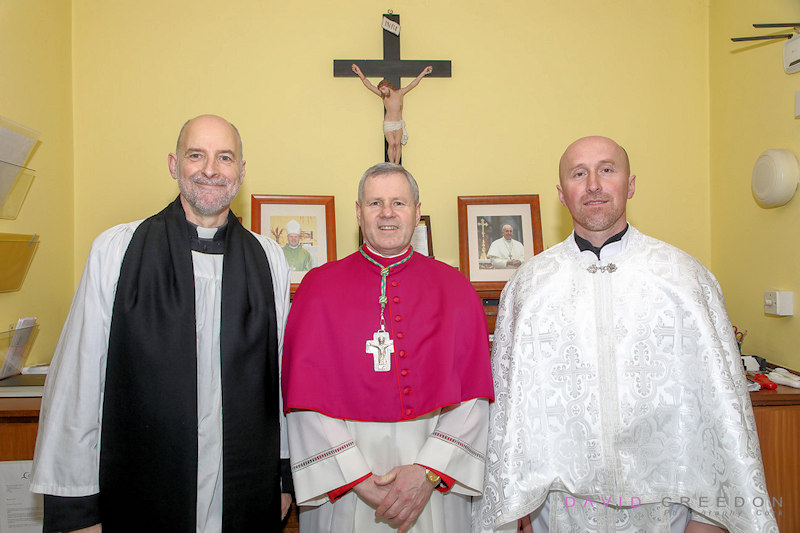 Canon Alan Marley, Chaplin, UCC, Church of Ireland, Bishop Fintan Gavin and Father Roman Biletskyy