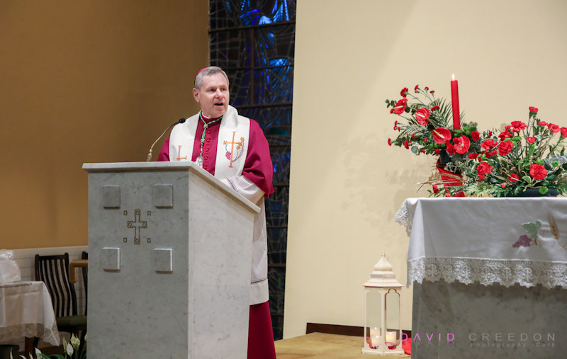 Bishop Fintan Gavin gives a sermon at the Church of the Incarnation, Frankfield, Cork