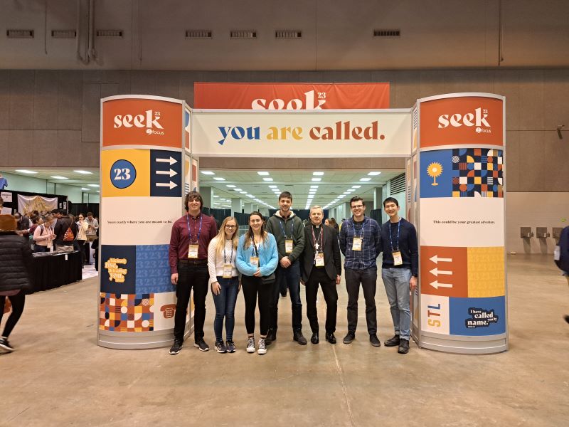 The theme of SEEK23 was "you are called". Photo taken in the America's Centre Convention Complex, St. Louis, Missouri