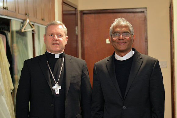 Bishop Fintan and Fr Jilson
