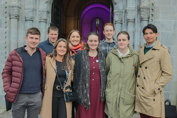 At CONNECT 4 in Cork - a faith centred event for young adults were Back row: Francis Collins (Clonakilty), Mary Crowley (Cork) and Jack Maguire (Bantry). Front row: Colm Butler (Innishannon), Eilis Butler (Innishannon), Aoibh Kingston (Gurranabraher), Saoirse Kingston (Gurranabraher) and David Rivera (Cork City).