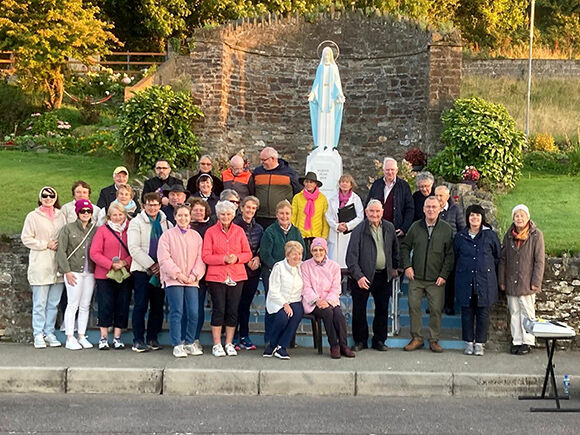 Some of the attendees who celebrated the 70th anniversary of the Grotto at Courtmacsherry.