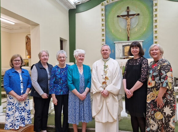 The Sisters of Mercy Provincial Team (Southern Province), Bishop Fintan Gavin, Margaret McKiernan (CEO, MUH) and Ann Doherty (Chairperson, MUH Board of Directors.