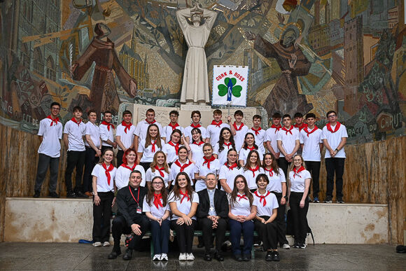 The young adult helpers on the annual Cork and Ross pilgrimage