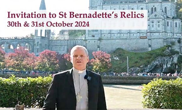 Invitation to visit St. Bernadette's relics