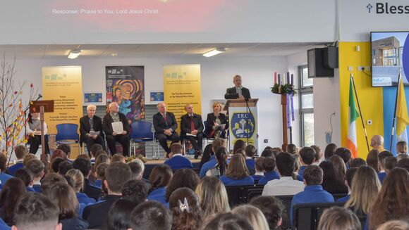 Bishop Fintan's pastoral visit to Edmund Rice College Carrigaline