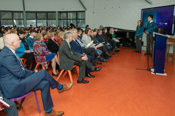 Bishop Fintan joined students, staff and invited guests for a prayer liturgy