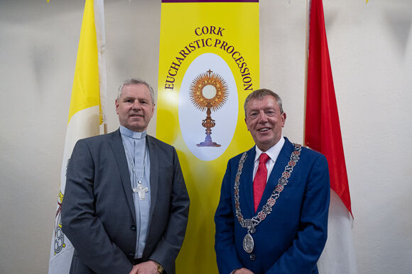 Bishop Fintan Gavin with Cllr. Tony Fitzgerald, deputising for the Lord Mayor of Cork Bishop Fintan Gavin with Cllr. Tony Fitzgerald, deputising for the Lord Mayor of Cork