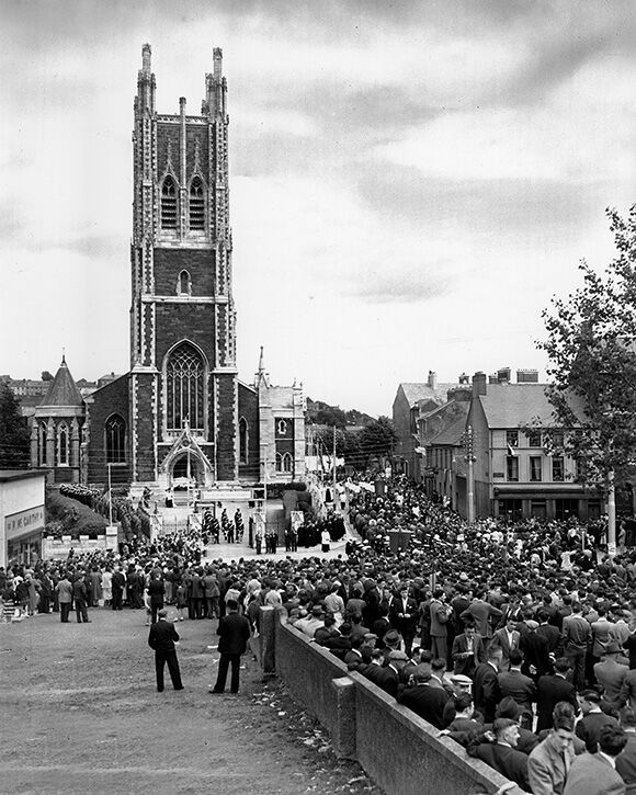 The Procession leaves the Cathedral in the 1960s