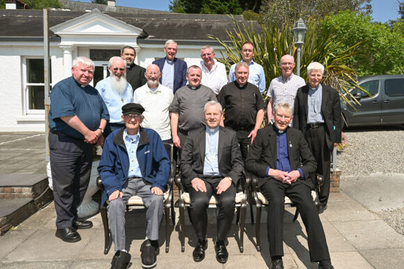 At a lunch hosted by Bishop Fintan Gavin for priests marking jubilees of ordination to priesthood in 2025.