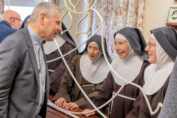 The Poor Clare Sisters, Cork with Bishop Fintan Gavin The Poor Clare Sisters, Cork with Bishop Fintan Gavin