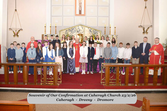 Confirmation group from Dromore NS in Caheragh Parish