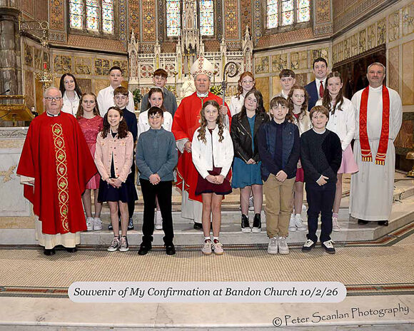 Confirmation candidates from Laragh NS at Bandon