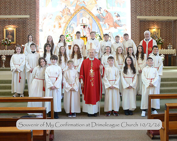 Confirmation group from Drinagh NS in Driomaleague