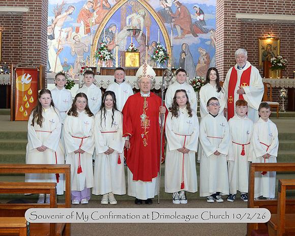Confirmation candidates from Castledonovan NS in Drimoleague Parish