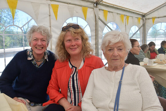 Helen Mitchell, Frances O'Donovan and Kay O'Sullivan, Skibbereen at the celebrations of St. Patrick's Cathedral, Skibbereen. Photo; Anne Minihane.