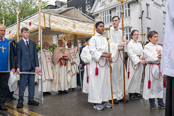 Eucharistic Procession in Cork on Sunday, June 7. Pic: Brian Lougheed