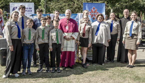 Members of the Ukrainian community at Independence Day celebrations