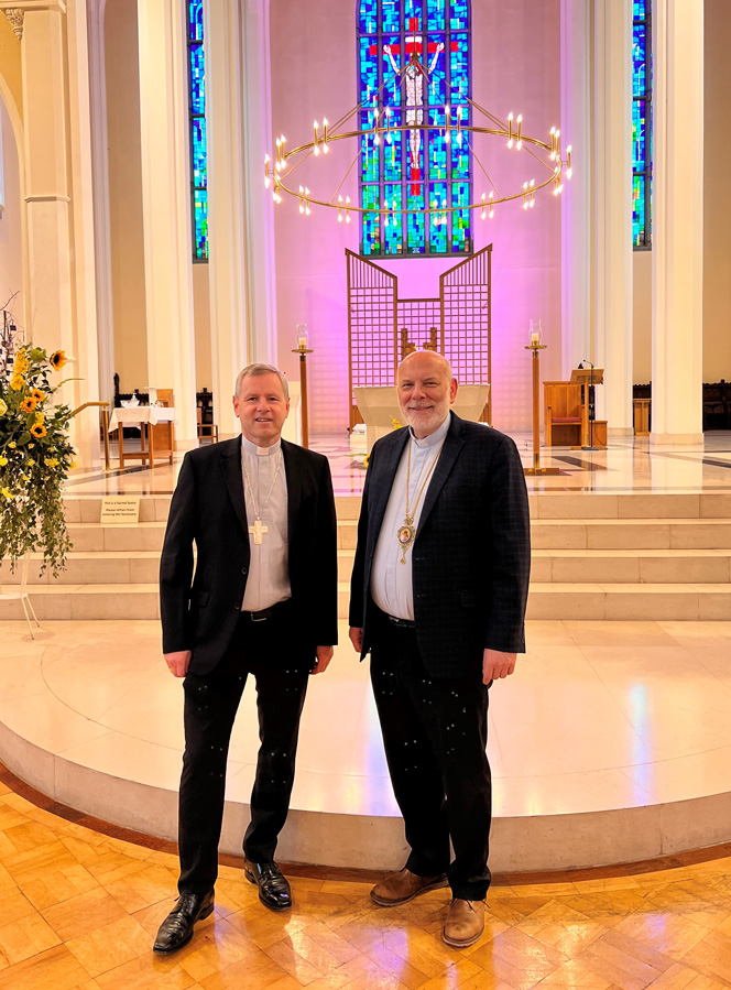 Bishop Fintan Gavin and Bishop Nowakowski the New Apostolic Visitor