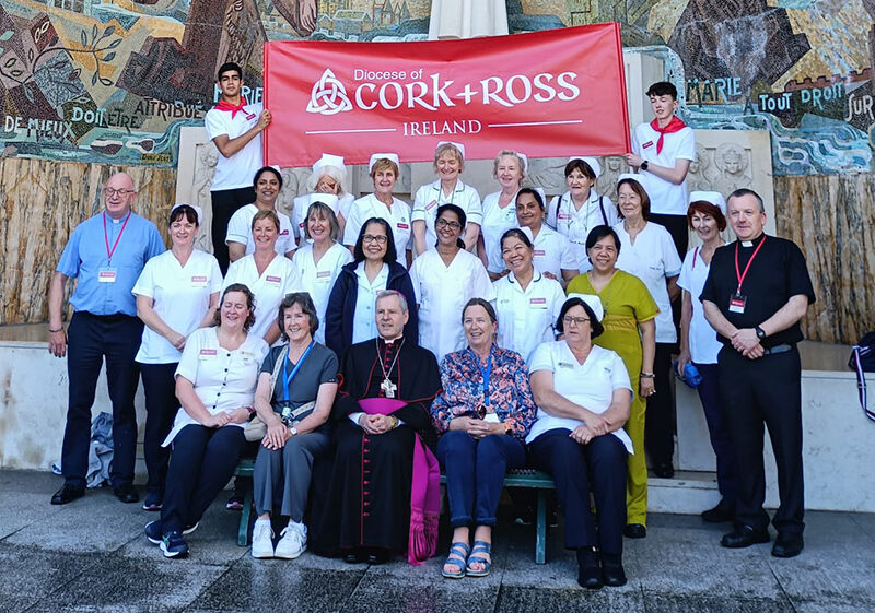 The pilgrimage medical and nursing team who look after the sick in Lourdes on the pilgrimage.