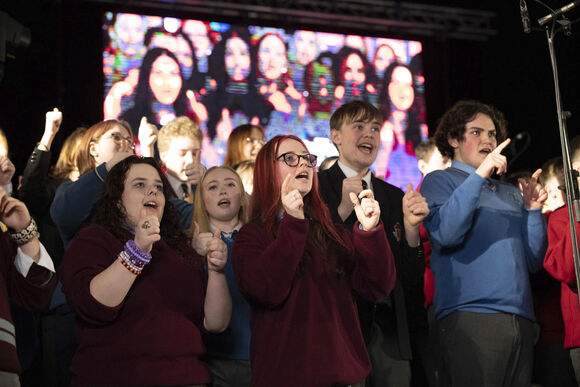 Maranatha, the second annual faith-based high energy music for Post-Primary Schools in the Diocese of Cork & Ross took place at Cork City Hall featuring pupils from all over Cork City and County.
